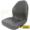 A & I Products Seat, Lawn & Garden, UTV, Tractor, Skidsteer, Gray Vinyl 28" x19" x14.5" A-B1LGT125GR